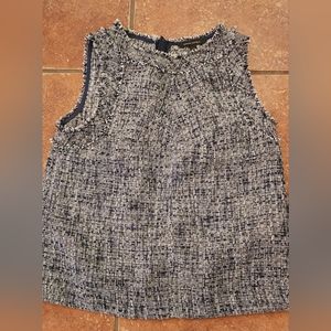 Banana Republic Tweed Sleeveless Blouse